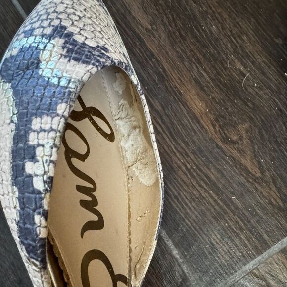 🐍✨ Sam Edelman Snakeskin D’Orsay Flats sz 11✨🐍 - Picture 5 of 6